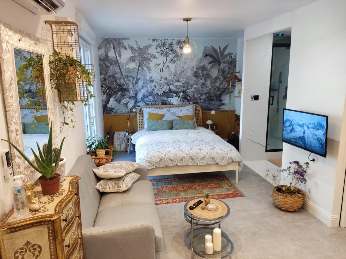 Superbe appartement avec jacuzzi avec jardin privé Lyon Exterior foto